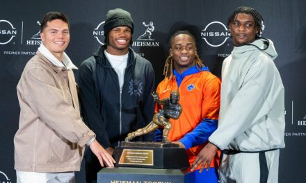 Boise State star Ashton Jeanty goes viral as the only Heisman finalist to rep their school