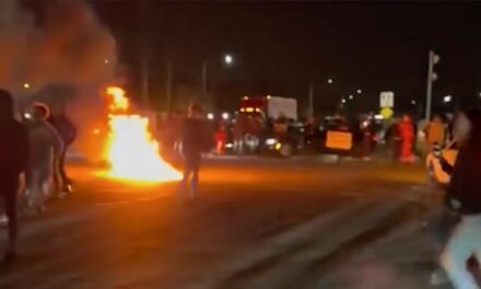 Fiery chaos at Florida intersection has sheriff’s office searching for dozens of suspects