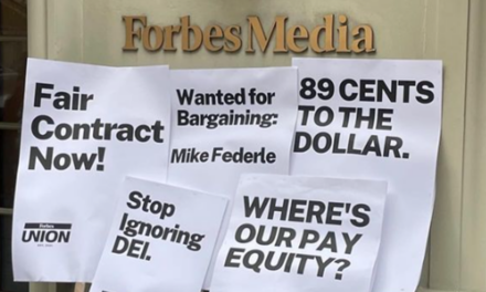 Forbes editorial staffers walk off the job the same day as release of the company’s ’30 Under 30′ list