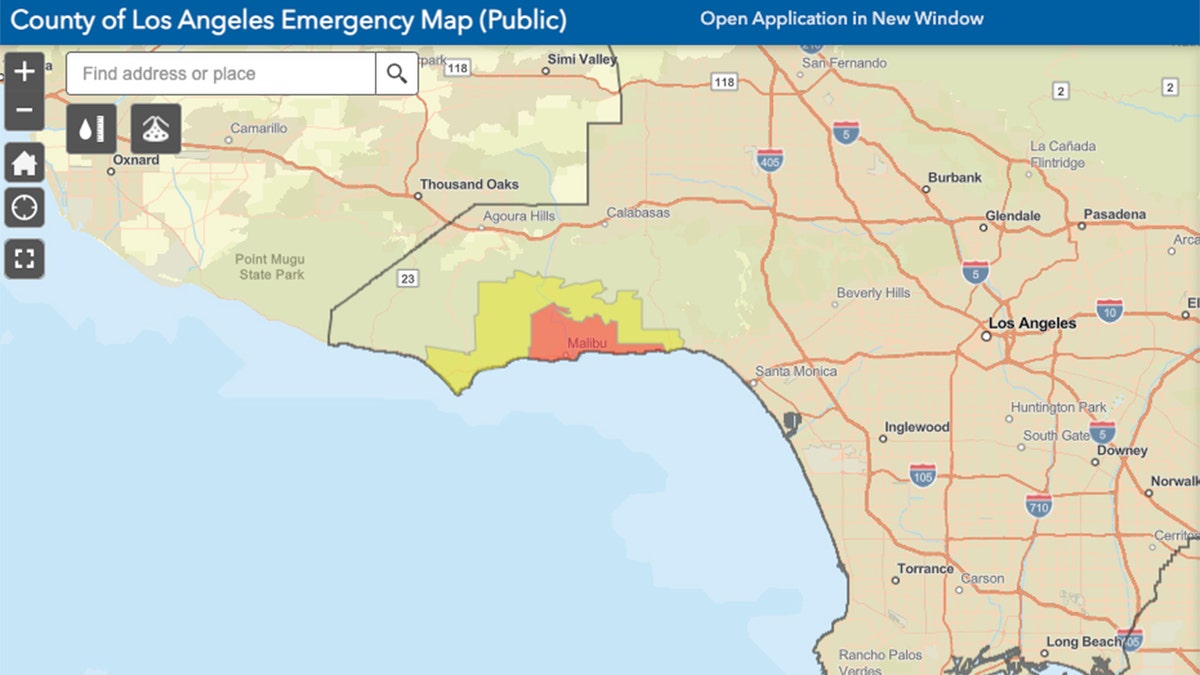 Franklin Fire evacuation zone