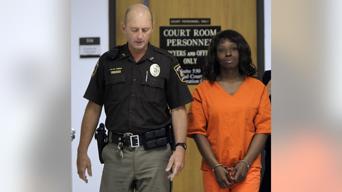 Pictured in this file photo from August 2010, Crystal Mangum, who was at the center of the Duke University lacrosse scandal, was charged with stabbing a man early Sunday, April 3, 2011, at a Durham, North Carolina, apartment.