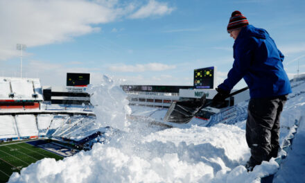 Bills Fans Drive 5 Hours To Shovel Snow At Buffalo Stadium As ‘Wedding Gift’ For Josh Allen, Hailee Steinfeld