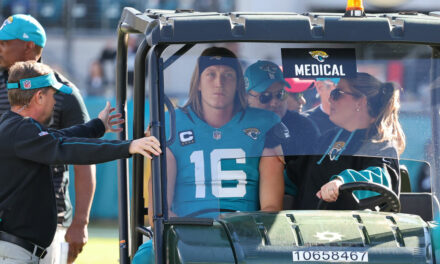 Trevor Lawrence Carted Off Field After Taking Horrifying Hit During Slide Attempt Against Texans: Video