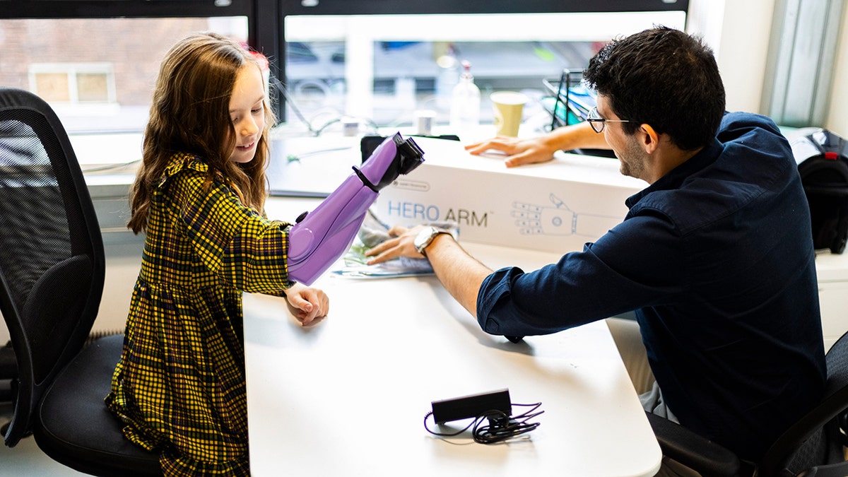 girl gets her own bionic arm