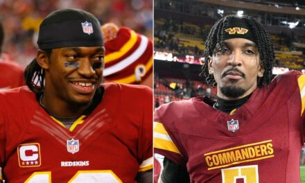 NBC omits ‘Redskins’ from ex-star QB’s jersey as Jayden Daniels sets franchise mark, draws fan backlash