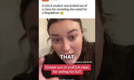 UCLA Student KICKED OUT After Saying She Voted For Trump