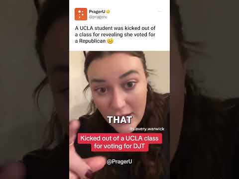 UCLA Student KICKED OUT After Saying She Voted For Trump