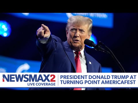 LIVE: President Donald Trump speaks at Turning Point USA AmericaFest | NEWSMAX2