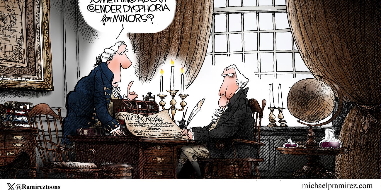 Michael Ramirez: Confounding Fathers 12-9-24