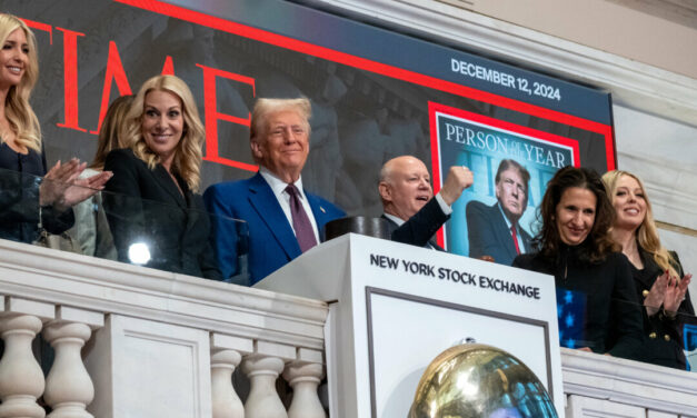 Trump Rings NY Stock Exchange Opening Bell to ‘USA’ Chant