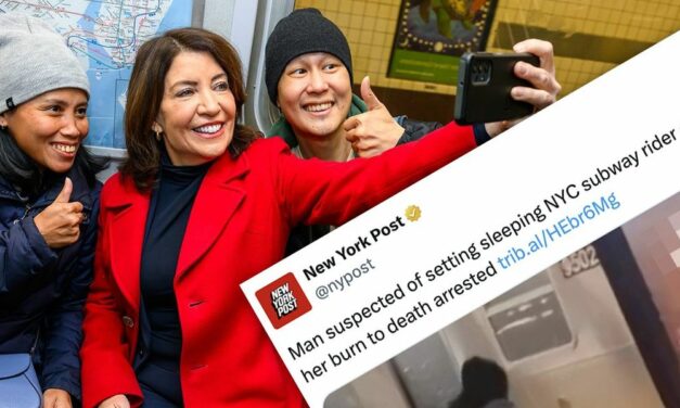 NY Governor praises herself for making the subways safe hours after a woman was set on fire by a migrant