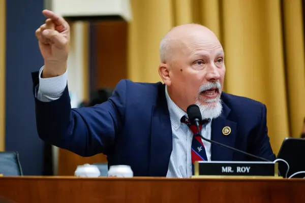 House Judiciary Committee member Rep. Chip Roy (R-Texas) questions Attorney General Merrick Garland during a committee hearing in the Rayburn House Office Building on Capitol Hill in Washington on June 4, 2024. (Chip Somodevilla/Getty Images)