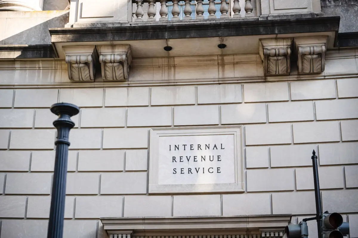 The IRS in Washington, on Aug. 12, 2024. (Madalina Vasiliu/The Epoch Times)