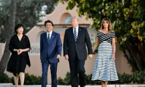 Trump Hosts Widow of Former Japanese Prime Minister Abe at Mar-a-Lago