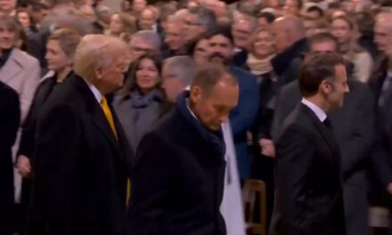 We Are So Back: Trump Looks Like a Boss as He Departs Notre Dame with Macron (VIDEO)