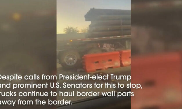 Trucks Continue Hauling Unused Border Wall for Auction Amid Trump-Backed Lawsuit and Calls From Lawmakers to Stop Biden From Selling Materials (VIDEO)