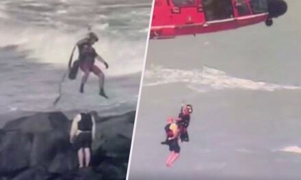 Missing Florida jet skier found clinging to rocks off St. Lucie Inlet in dramatic rescue: video