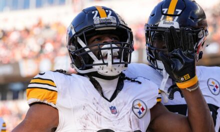 Steelers’ Najee Harris blames brief absence on teammate’s girlfriend’s Thanksgiving meal