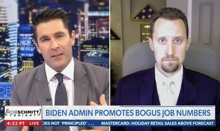 Newsmax Host Blasts Media, Biden Administration After Embarrassing Bidenomics Debacle