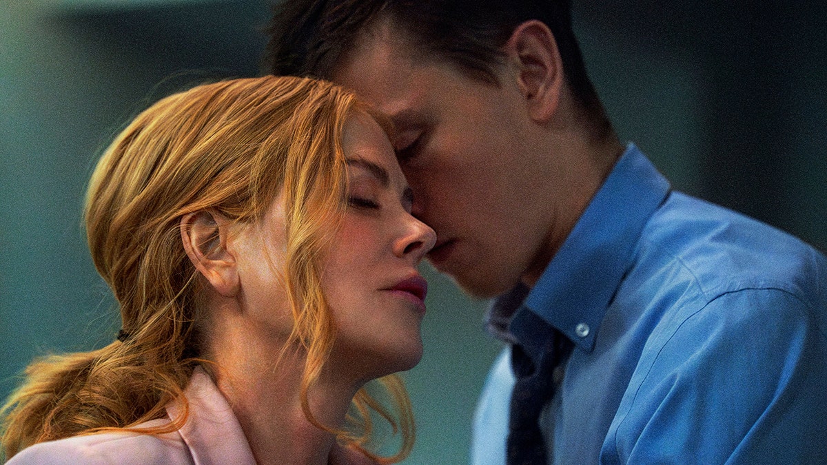 Nicole Kidman and Harris Dickinson in a scene from 