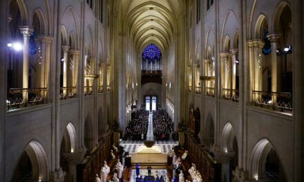 Notre Dame hosts first Mass since 2019 fire, drawing crowds by the thousands