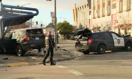 Several injured after multi-vehicle crash in California city involving police vehicles