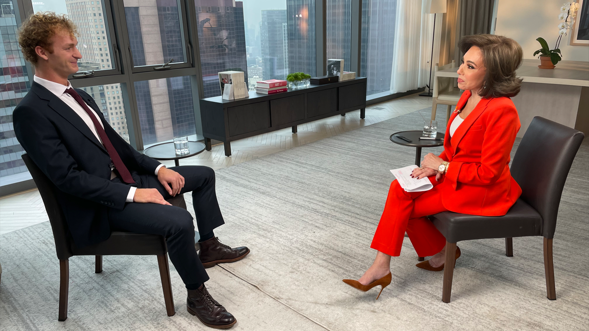 Daniel Penny sits across from Fox News' Judge Jeanine Pirro for his first televised interview following his acquittal in the subway chokehold death of Jordan Neely