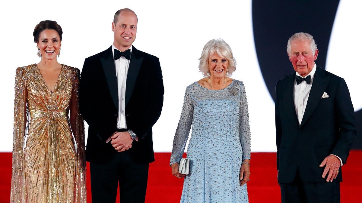 The British royals at a premiere in London