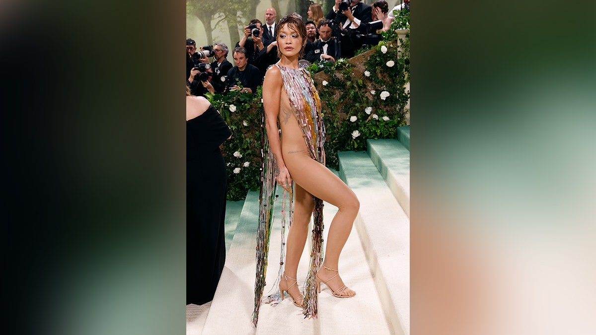 Rita Ora wore a revealing naked dress to the 2024 Met Gala