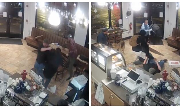 Barista Hits Would-Be Robber With A Cart, Takes Bear Spray To The Face Then Throws Him On The Floor