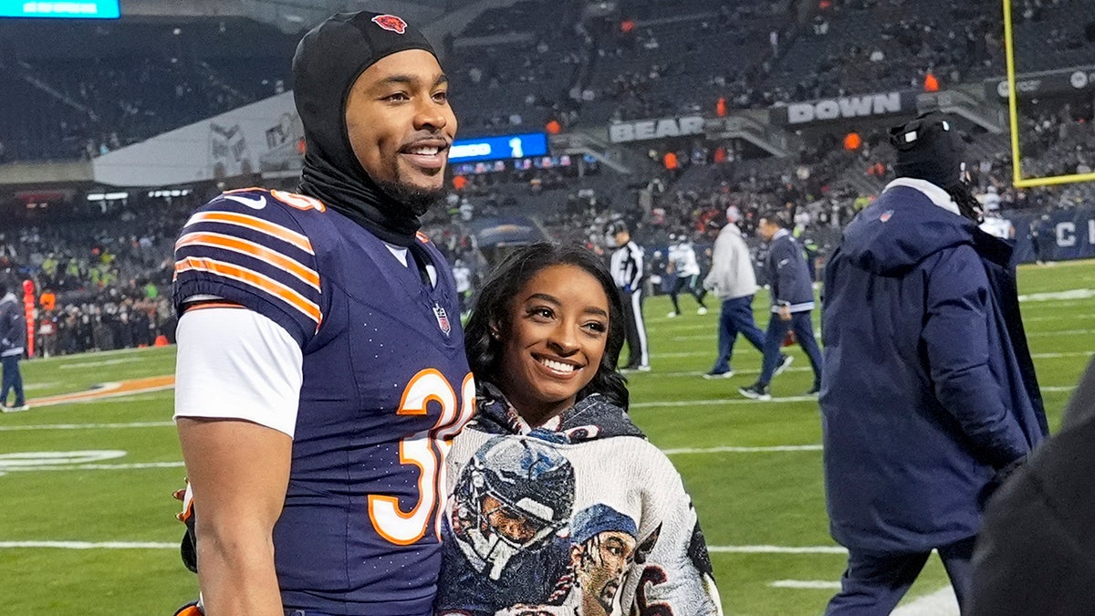 Simone Biles and Jonathan Owens