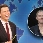 SNL’s Colin Jost uncomfortably tells ruthless jokes about wife Scarlett Johansson as she watches backstage