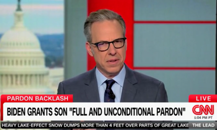 Tapper says Biden lying about pardoning Hunter makes his admin and allies ‘either credulous or complicit’