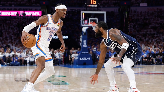 The Dallas Mavericks visits the Oklahoma City Thunder at Paycom Center Tuesday in the 2024 Emirates NBA Cup quarterfinals. (Alonzo Adams-Imagn Images)