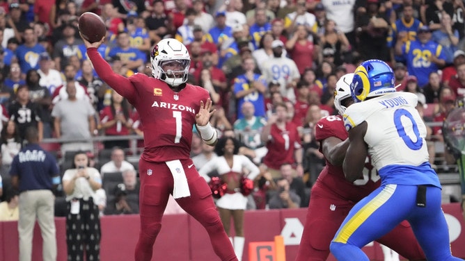 The Arizona Cardinals meet the Los Angeles Rams at SoFi Stadium Saturday in NFL Week 17. (Michael Chow/The Republic / USA TODAY NETWORK via Imagn Images)