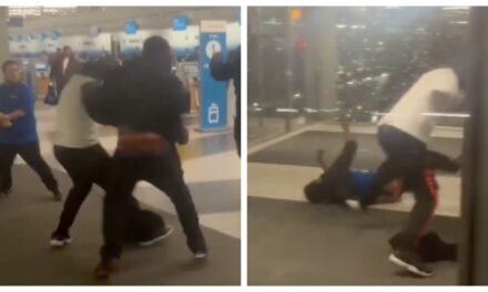 Wet Floor Signs Used As Weapons During Wild Three On One Brawl At Chicago O’Hare Airport