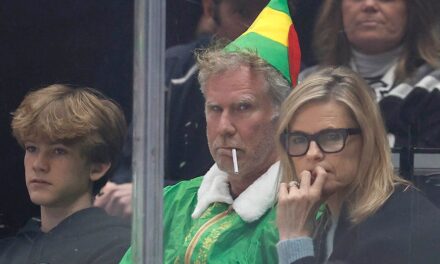 Will Ferrell appears at Kings game as disheveled Buddy the Elf