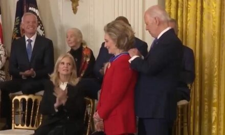 A Smug Hillary Clinton Receives Presidential Medal of Freedom (VIDEO)