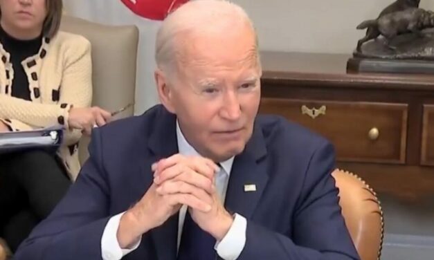 Biden Can’t Even Read a Phone Number From a Script in Front of Him During California Wildfire Briefing (VIDEO)