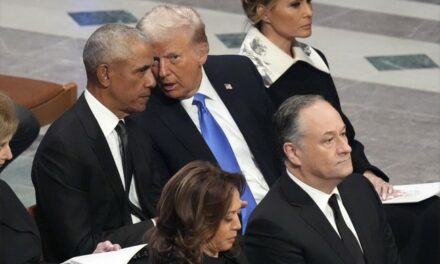 She’s MAD! Check Out the Look on Kamala’s Face When She Spots Obama and Trump Chatting at Carter Funeral