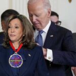 Biden Honors Kamala Harris With Presidential Medal Of Participation