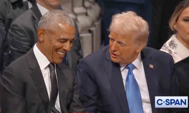 The internet is giving its best “bad lip readings” about what Trump and Obama said to each other at Jimmy Carter’s funeral