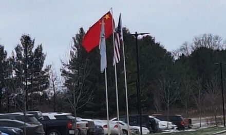 Chinese Company in Cedar Springs Flies Chinese Flag Above U.S. Flag