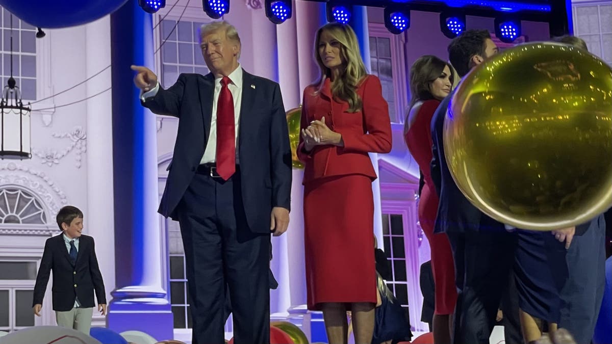 Former President Donald Trump with his wife Melania Trump at the GOP convention