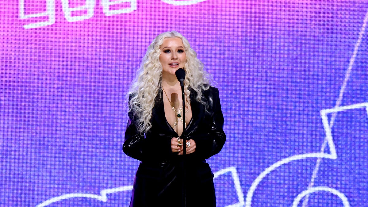 Christina Aguilera at the Billboard Women in Music Event 2022