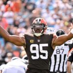 ‘Nobody’ Ravens Offensive Lineman Asks Myles Garrett For Mid-Game Favor