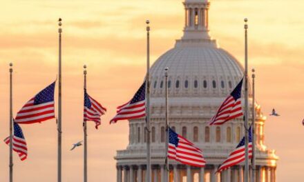 Trump slams Democrats for celebrating flags flying at half-staff during inauguration