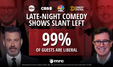 In the Last Six Months of 2024, 99 Percent Of Late Night Comedy Guests Were Liberals