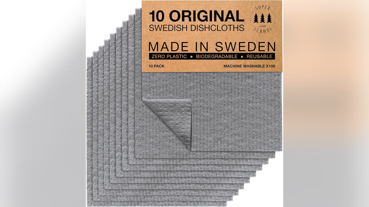 Go reusable with these Swedish dishtowels. 