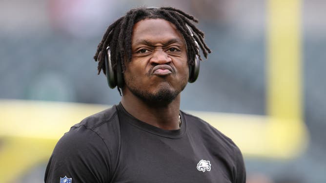 Philadelphia Eagles star receiver A.J. Brown was seen reading a book on the sideline during the Wild Card game against the Green Bay Packers.